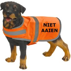 Reflecterend hondenvest met Niet aaien - Dieren