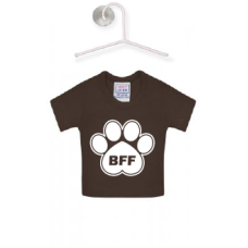 Mini T-shirt bruin BFF - Dieren